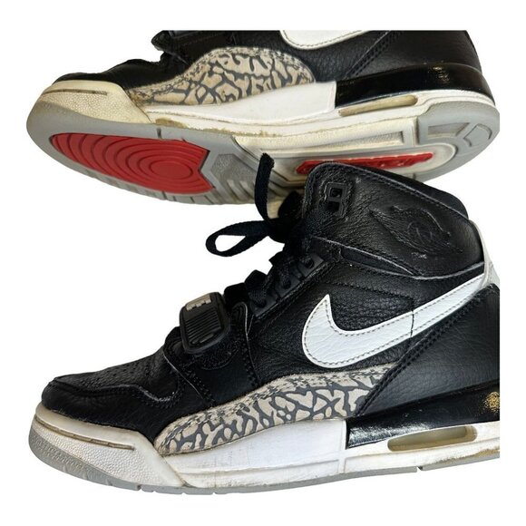 Nike Air Jordan Retro Legacy 312 GS Black Cement Oreo Gray Shoes AT4040-001 SZ 4 - Picture 16 of 16